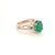 Natural Finely Faceted Quality Emerald Diamond Statement Ring 4.05 TCW 14k Gold Women Certified $3,950 913623 This is a...