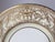 English Set of 12 English Raised Gilt Porcelain Dinner Service Plates For Sale - Image 3 of 8