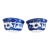 Vintage Blue and White Willow Pattern Japanese Decorative Set of 2 Bowls Made in Japan For Sale