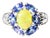 Late 20th Century 14K White Gold Diamond Tanzanite Opal Filigree Ring, Size 7 For Sale