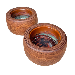 Japanese Traditional Hibachi Fire Pots, 1890s, Set of 2