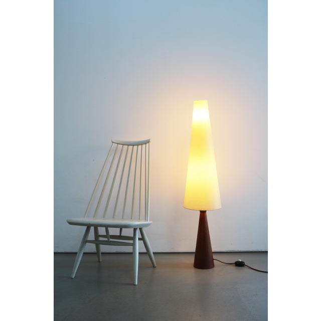 Vintage Teak Diabolo Rocket Floor Lamp from Fog & Morup, 1960s For Sale - Image 6 of 9