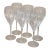 Set of 6 Christofle Iriana Crystal Glasses For Sale