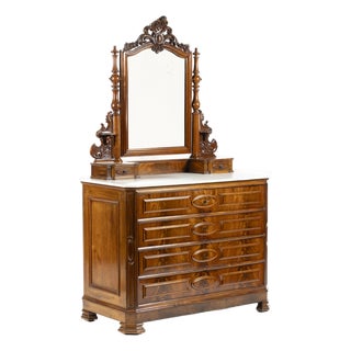 Chest of Drawers with Dressing Table, 19th Century For Sale