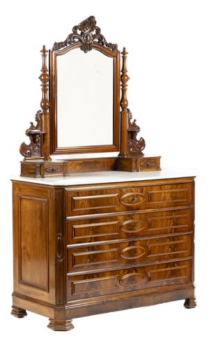 Chest of Drawers with Dressing Table, 19th Century