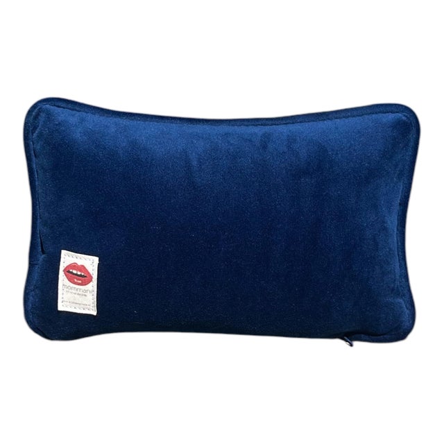 Contemporary Velvet "Thank Heaven for Little Boys" Custom Made Original Pillow For Sale - Image 3 of 3