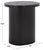 Contemporary Ekon Round End Table in Black For Sale - Image 3 of 9