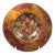 Signed Tony Evans Glass on Copper Art Glass Bowl For Sale
