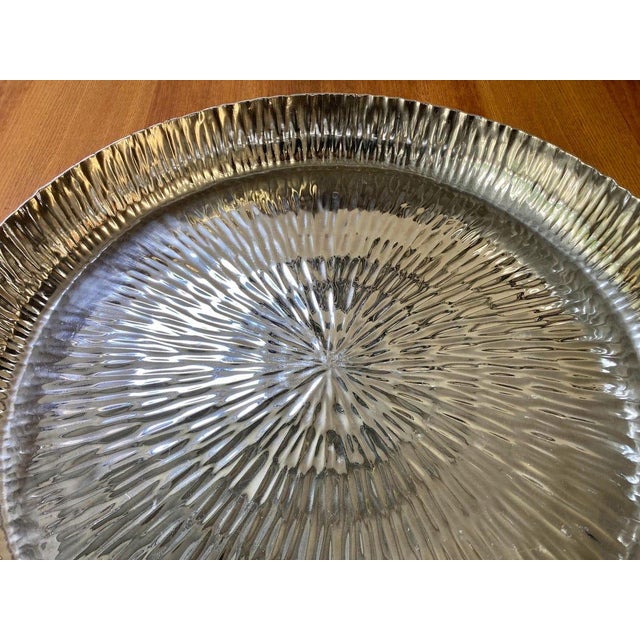 1970s Large Silver Centerpiece Bowl For Sale - Image 5 of 5