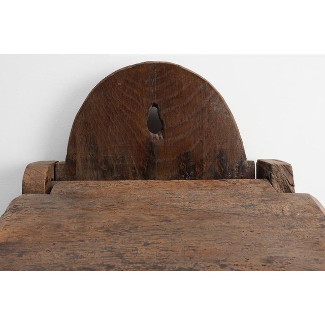 Antique French Oak Wall Salt Box, France, 1850 For Sale - Image 12 of 14