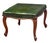 French Ottoman or Stool of Emerald Green Leather on Cabriole Legs For Sale - Image 12 of 15