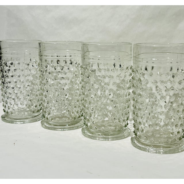 Vintage Hobnail Glasses Fenton Glasses Large Tumblers Set of 4 Chairish