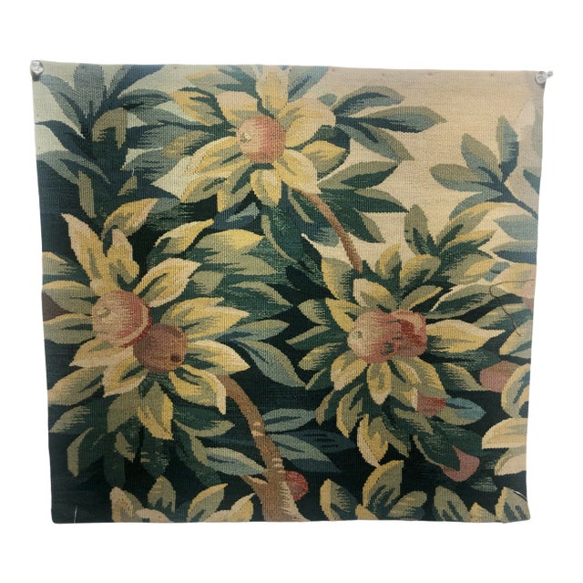 1990s Italian Hand Woven Wool Tapestry Fragment For Sale