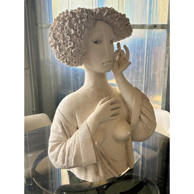 Plaster Sculpture in the style of Pablo Gargallo, 1970s For Sale - Image 4 of 6
