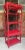 Transform your living space with this stunning vintage rattan etagere bookcase, newly painted in our Turtle and Crane...