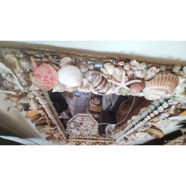 Artisan Custom California Seashell Mirror For Sale - Image 10 of 18