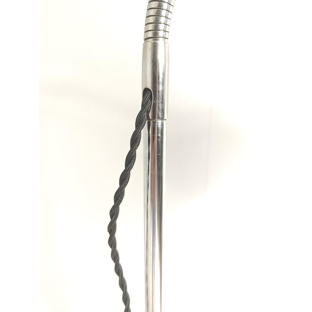 Art Deco Bauhaus Chrome-Metal Gooseneck Floor Lamp by Christian Dell for Maquet, 1930s For Sale - Image 16 of 18