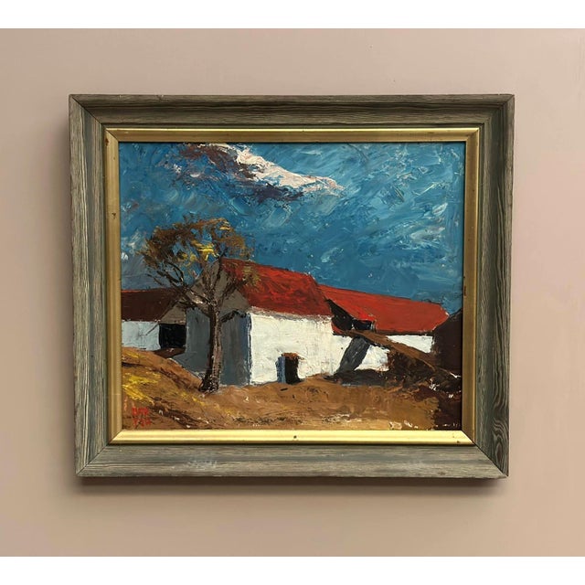 Bartja Björklund, Barn, 1960s, Oil on Panel, Framed For Sale - Image 6 of 18