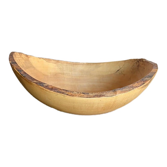 Collector’s Piece - Spencer Peterman Spalted Maple Bowl, Calvin Klein Home Exclusive Collaboration For Sale