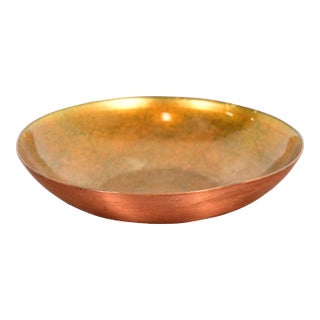 Jade Snow Wong Mid-Century Modern Copper Enamel Bowl, Circa 1950s For Sale
