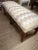 1940s Vintage Carved Wood Bench With New Scalamandre Upholstery For Sale In Orlando - Image 6 of 11