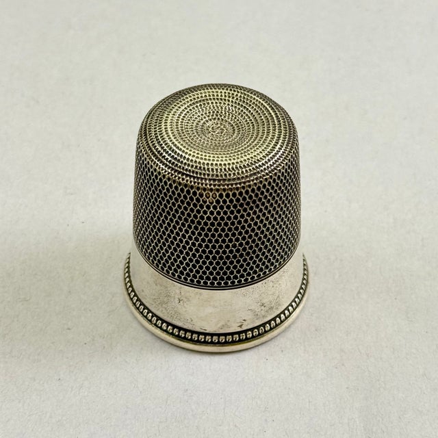 Simons Bros. Sterling Silver Thimble Two Oz. Jigger Measure Bar Tool For Sale - Image 4 of 11