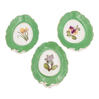 Early 19th Century Regency Dessert Service Dishes - 3 pcs For Sale