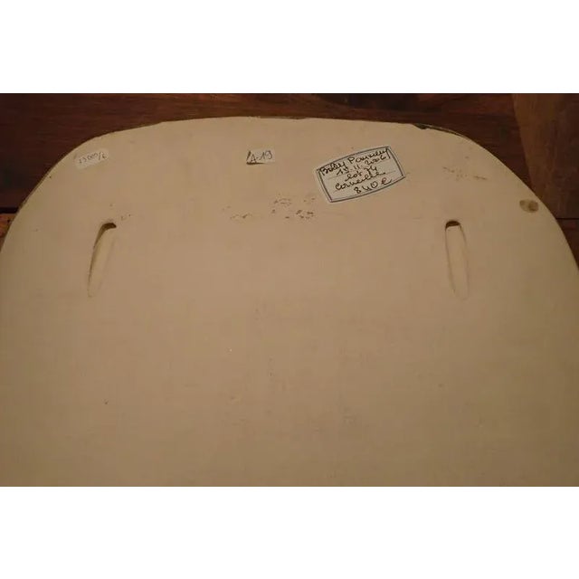 Glazed Ceramic Plate with Woman & Birds by Corneille, 1998 For Sale - Image 8 of 9