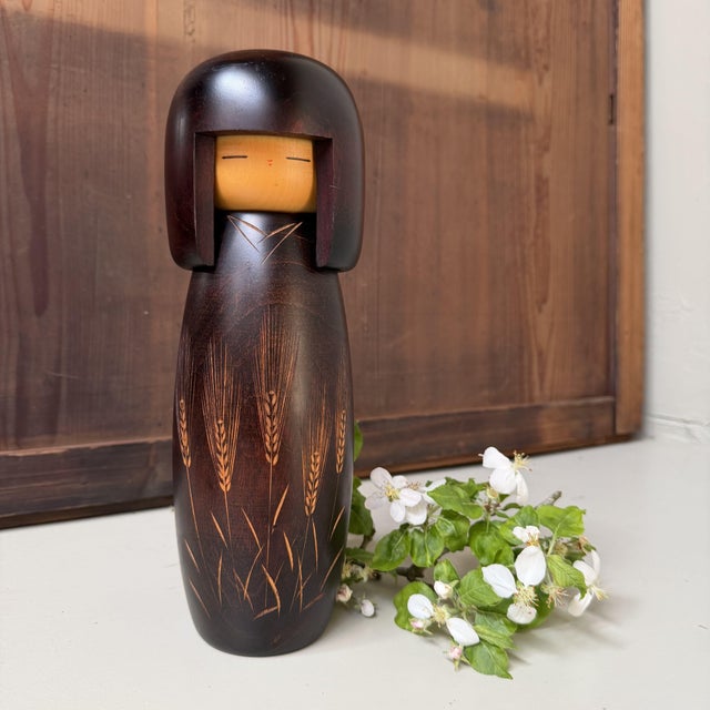 Mid-Century Modern Vintage Usaburo Kokeshi Bakushū by Okamoto Usaburo, 1970s For Sale - Image 3 of 10