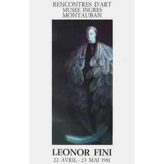 1981 Leonor Fini Ingres Museum Screen Print Poster For Sale