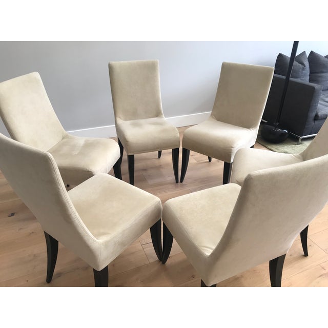Contemporary European Designed Wittmann Ultra-Suede Dining Room Chairs Set of 6 For Sale - Image 9 of 12