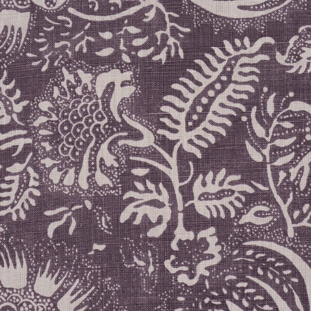 Schumacher Schumacher Pomegranate Print Fabric In Aubergine For Sale - Image 4 of 5