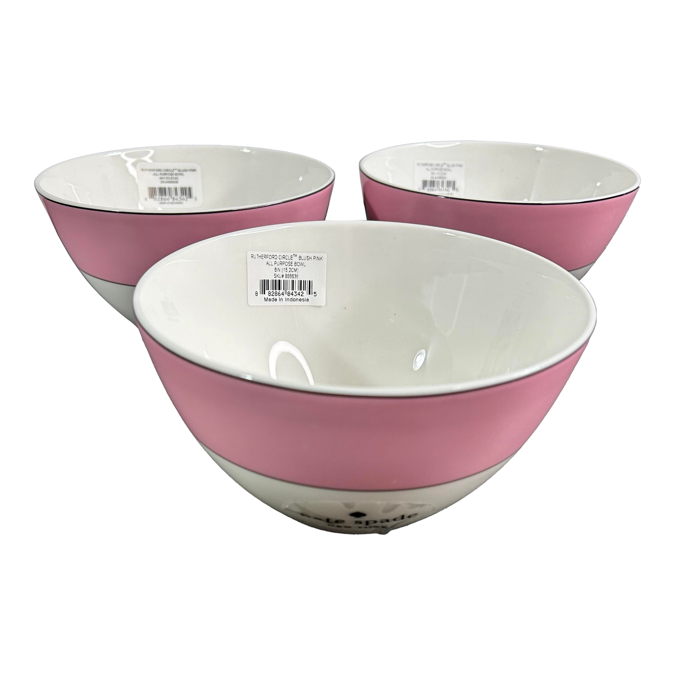 Lenox Kate Spade Rutherford All Purpose Bowls in Blush Pink- Set
