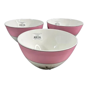 Lenox Kate Spade Rutherford All Purpose Bowls in Blush Pink- Set of 3