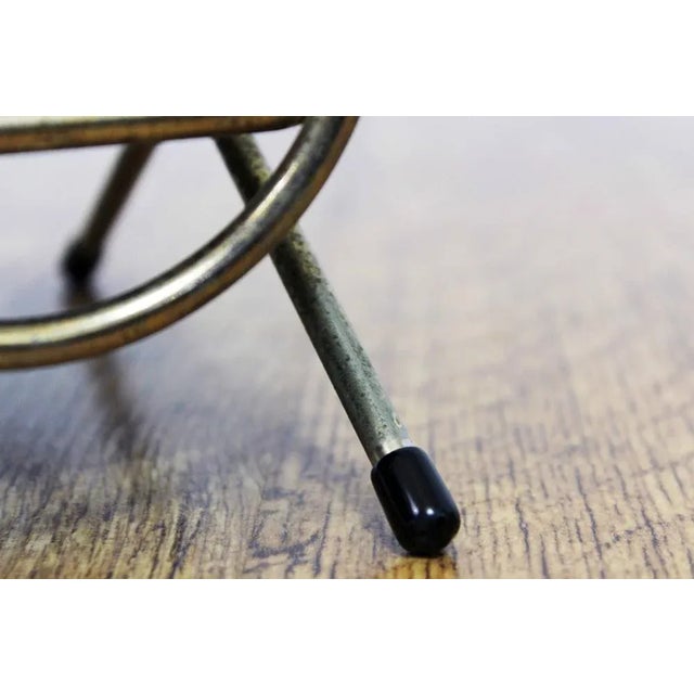 Brown Metal Magazine Rack, France, 1950s For Sale - Image 8 of 11