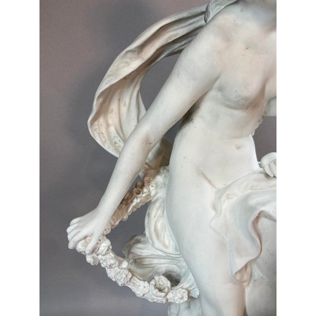 19c Moreau Sèvres White Neoclass Porcelain Statue For Sale - Image 12 of 18