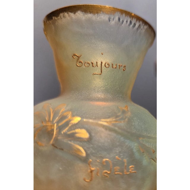 Daum Nancy (France) – Art Nouveau Speaking Vase, c.1890 For Sale - Image 11 of 12