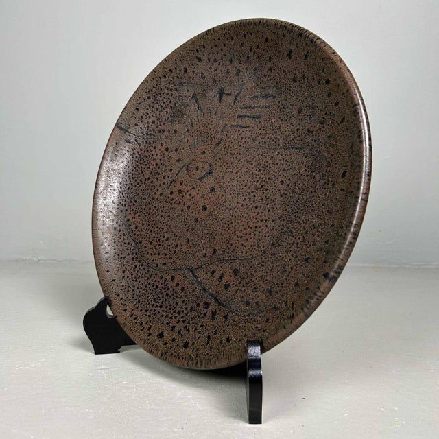 Decorative Ceramic Plate, 1970s For Sale - Image 9 of 16