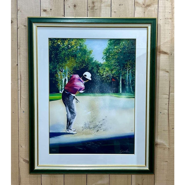Victor Spahn, Golfer, 1990s, Lithograph For Sale - Image 4 of 4