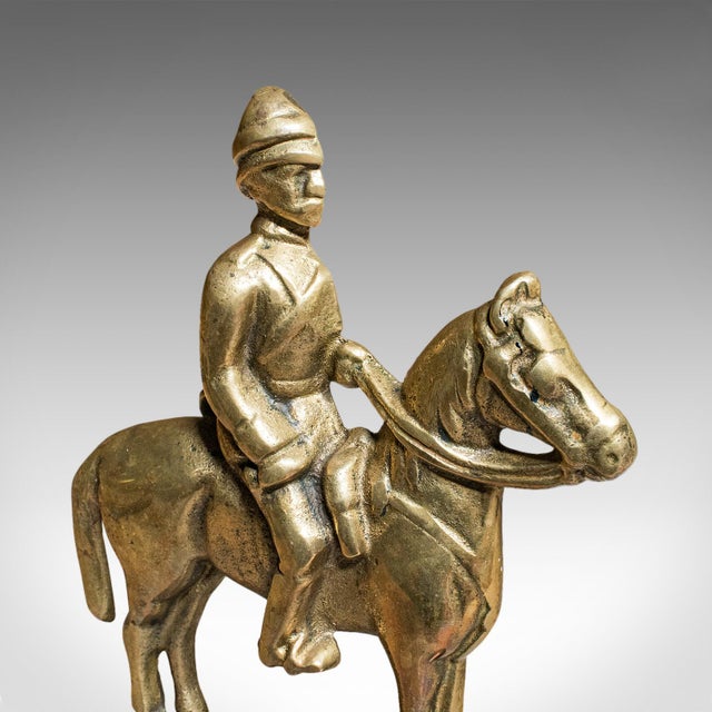 Pair of Antique Mounted Horse Rider Bookends, English, Book Rests, Victorian For Sale - Image 9 of 10