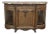 Late 19th Century Liégeois Régence Style Oak Display Buffet With Rouge Griotte Breccia Marble Top For Sale
