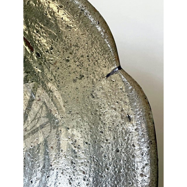 Japanese Seto Mingei Ceramic Plate Ishizara Edo Peorid For Sale - Image 16 of 17