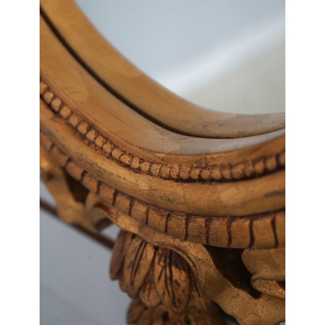 Gold Gilt Frame Italian Style Mirror For Sale In Philadelphia - Image 6 of 9