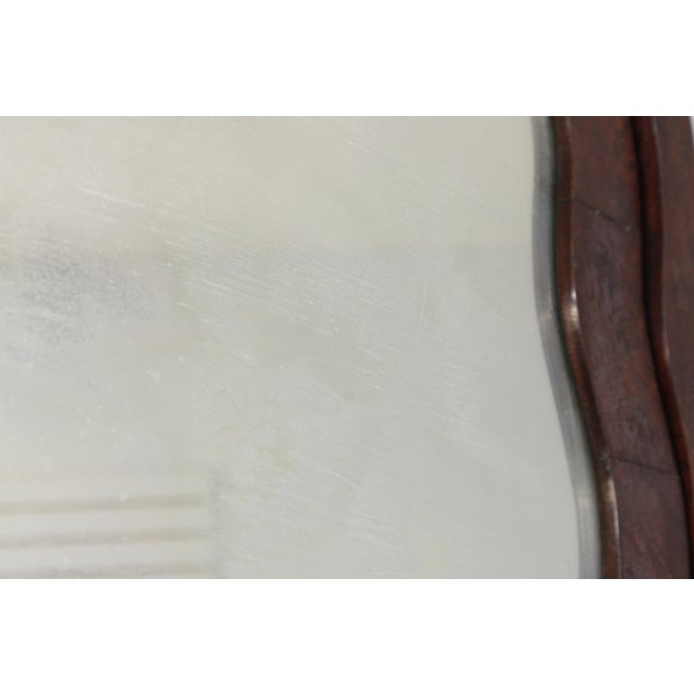 Antique Empire Burl Walnut Marble Top Dresser W. Mirror For Sale - Image 15 of 18