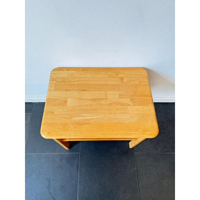 Vintage Wooden Side Table with Magazine Rack, 1970s For Sale - Image 10 of 16