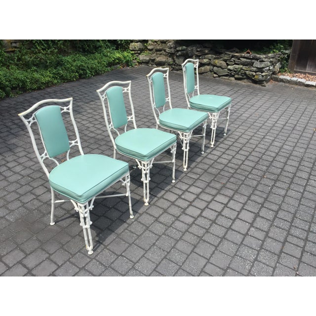 Kessler Faux Bamboo Cast Iron Dining Chairs Set of 4 Chairish