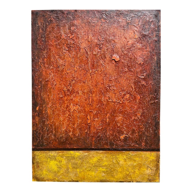 Original Abstract Large Oil Modern Painting by Sonia Gold "Unspoken" For Sale