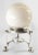 Mid-Century Marble Crystal Ball on English Silverplate Tripod Base For Sale - Image 4 of 13