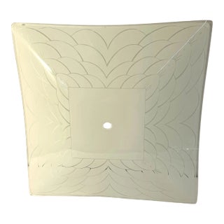 Vintage Glass Ceiling Light Cover For Sale