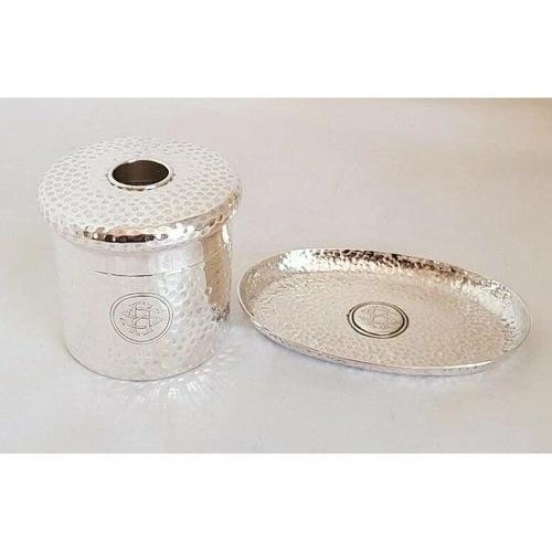 Early 20th Century Antique Sterling Silver Vanity Set by William Comyns, London 1900s, Set of 7 For Sale - Image 5 of 16